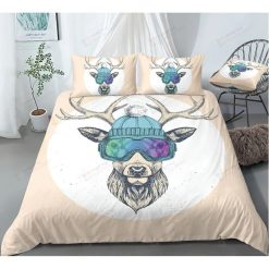 Deer Skiing Bedding Set