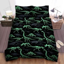 Dinosaur Bones Glow Bedding Set