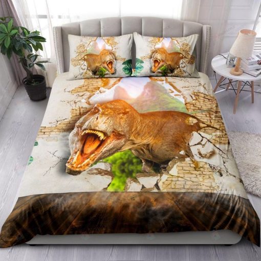 Dinosaur Break Wall Bedding Set