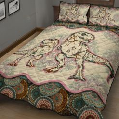 Dinosaur Family Mandala Bedding Set