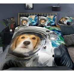 Dog Astronaut Bedding Set