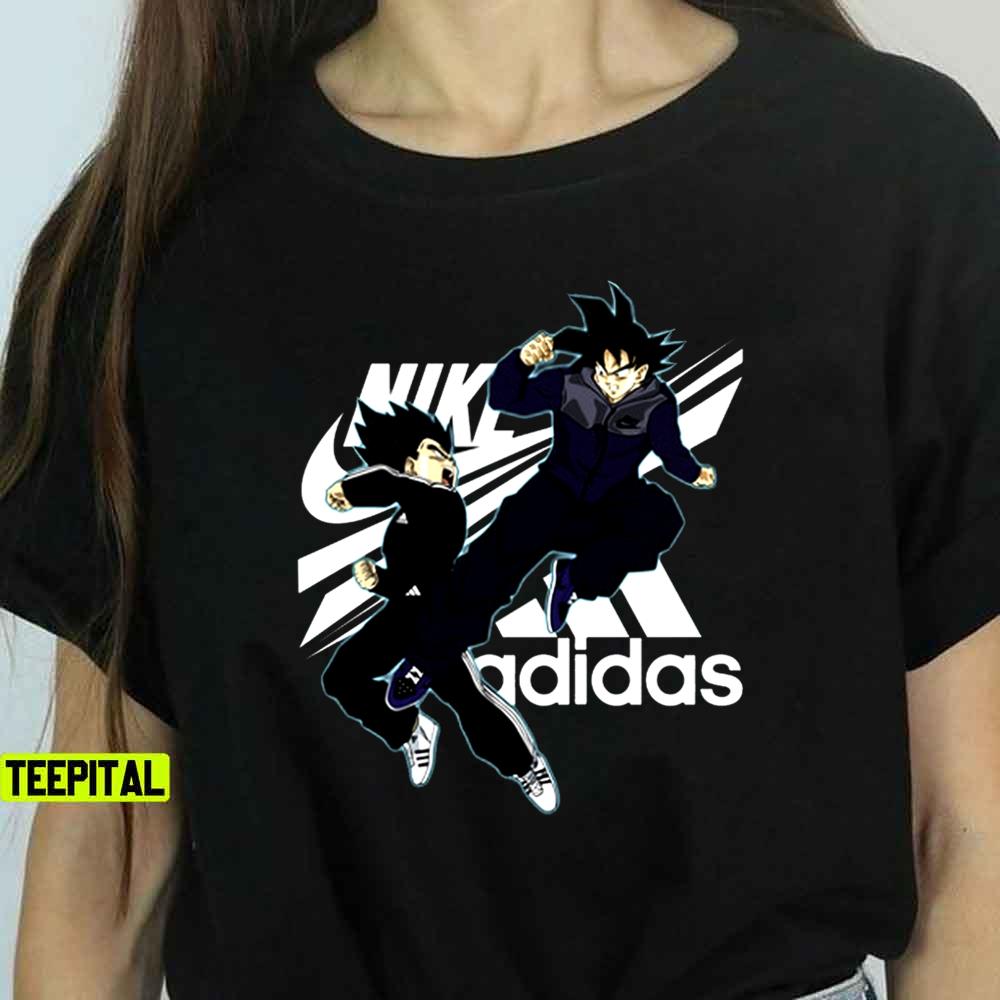 Dragon Ball Goku Vegeta Nike Adidas Unisex T-Shirt