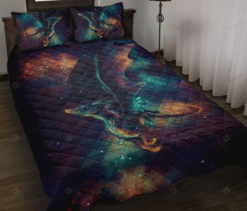 Dragon Blue Galaxy Art Style Bedding Set