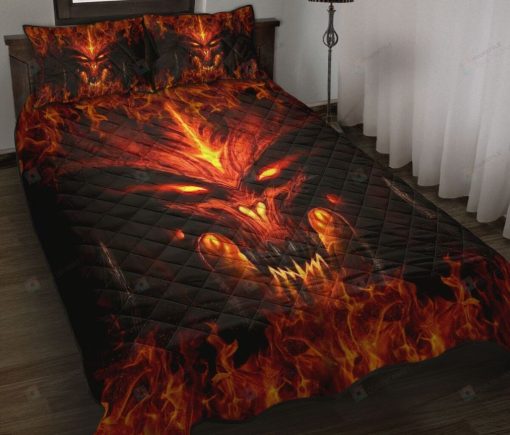 Dragon Head Fire Bedding Set