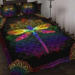 Dragonfly Colorful Mandala Bedding Set