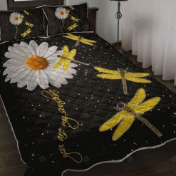 Dragonfly Daisys White You Are My Sunshine Bedding Set