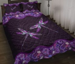 Dragonfly Purple Bedding Set