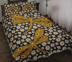 Dragonfly Sunflower Daisy Bedding Set