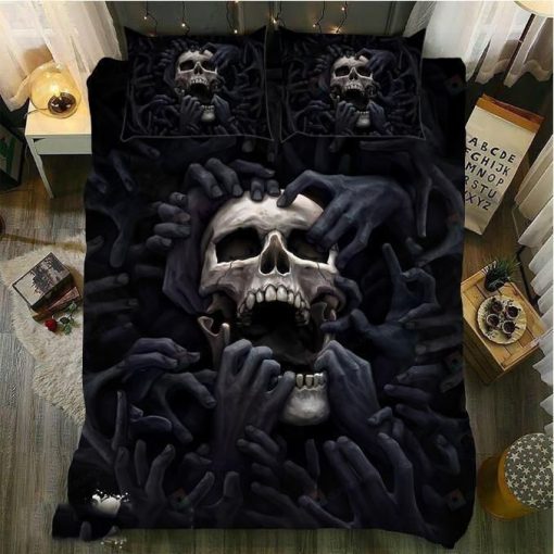 Evil Hand Skull Bedding Set