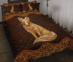 Fox Wood Carving Bedding Set