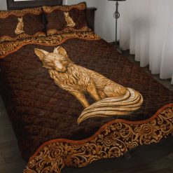 Fox Wood Carving Bedding Set