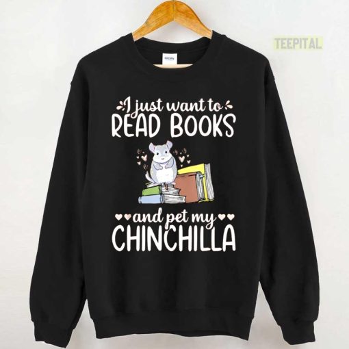 Funny Chinchilla Cute Pet Animal Book Unisex T-Shirt