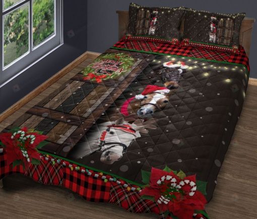 Funny Horses Merry Xmas Bedding Set