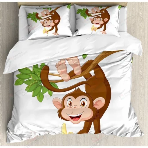 Funny Monkey Bedding Set