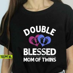 Funny New Mom Of Twins Unisex T-Shirt