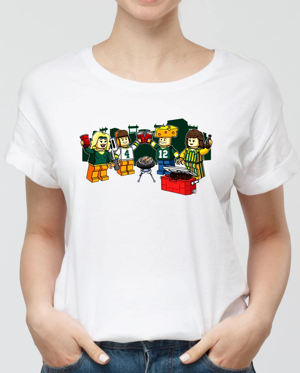 Gameday Lego Tailgate Green Bay Packers Unisex T-Shirt