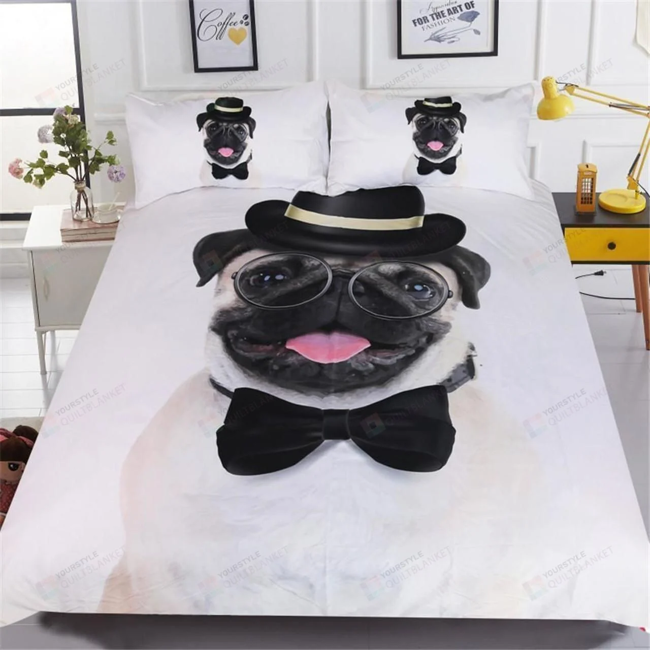 Gentleman Pug Bedding Set