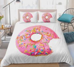 Giant Pink Donut Bedding Set