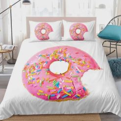 Giant Pink Donut Bedding Set