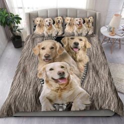 Golden Retriever Dog Adorable Bedding Set