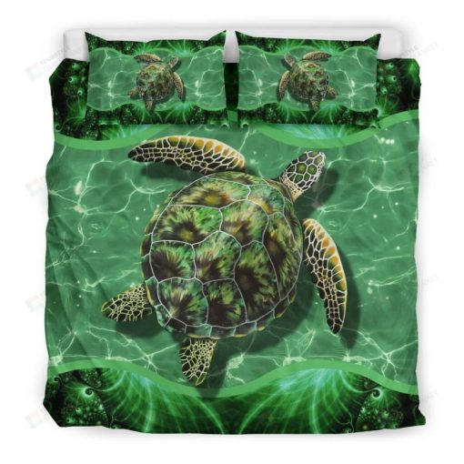 Green Turtle Bedding Set