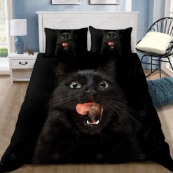 Happy Black Cat Bedding Set
