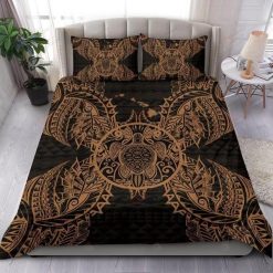 Hawaii Turtle Gold Bedding Set