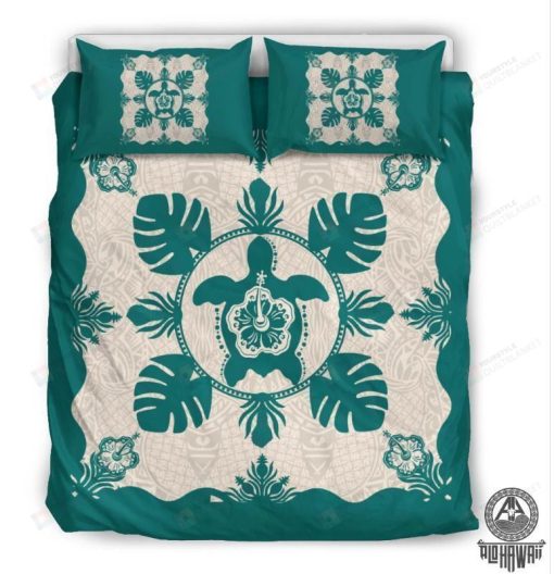 Hawaii Turtle Hibiscus Bedding Set