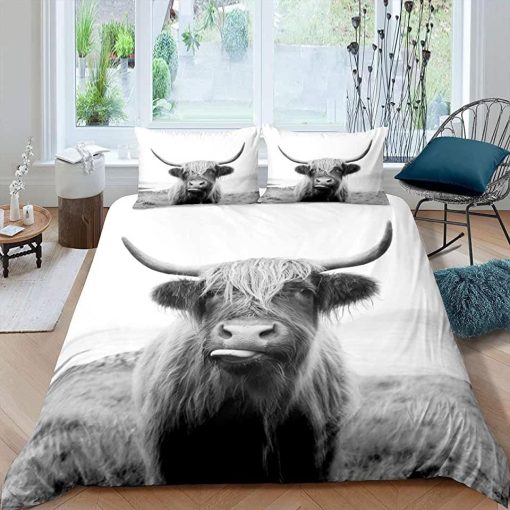 Highland Cow Bedding Set