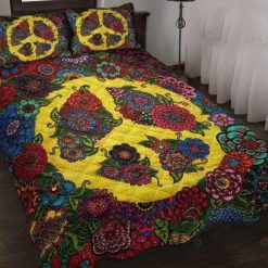 Hippie Flower Child Peace Bedding Set