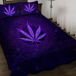 Hippie Purple Weed Bedding Set