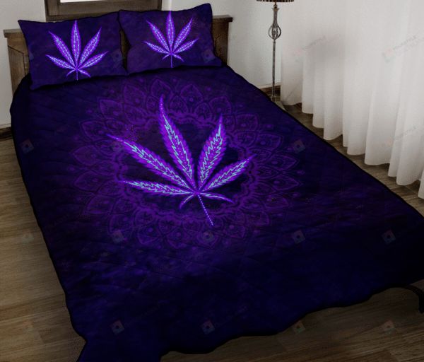 Hippie Purple Weed Bedding Set