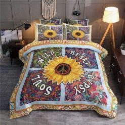 Hippie Sunflower Soul Wild Heart Gypsy Bedding Set
