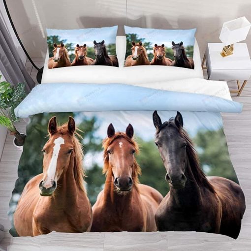 Horses Animals Cute Bedding Set