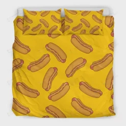 Hot Dog Pattern Bedding Set