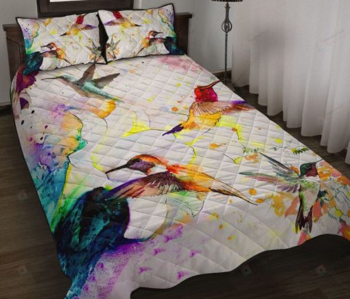 Hummingbird And Flowers Bedding Set