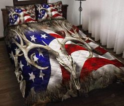 Hunting American Flag Bedding Set