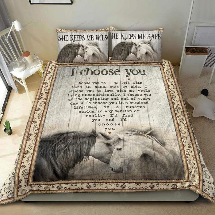 I Choose You Horse Bedding Set