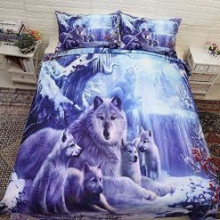 Ice Wolf Family Bedding Set