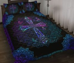 Jesus Cross Neon Bedding Set