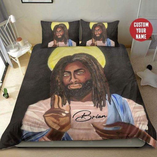 Personalized Custom Name Jesus Bedding Set