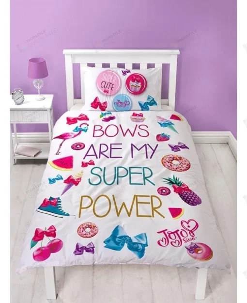 Jojo Siwa Bows Are My Super Power Bedding Set