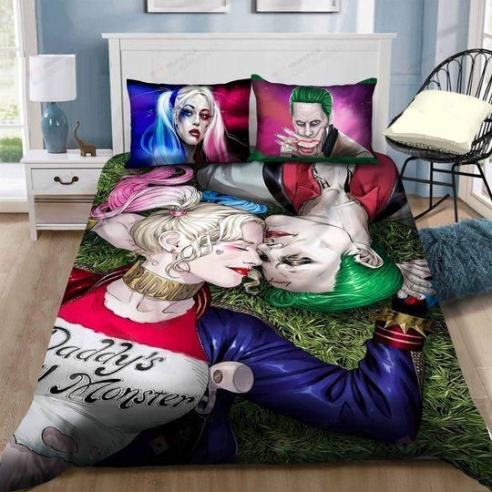 Joker And Harley Quinn Bedding Set