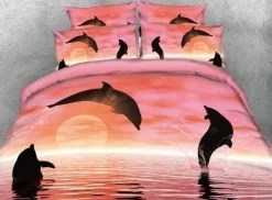 Jumping Dolphin Animals Bedding Set