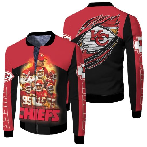 Kansas City Chiefs Afc West Division Champions 2021 Super Bowl Fleece Bomber Jacket