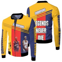 Kobe Bryant Michael Jordan Lebron James Legends Never Die Champions 3d Printed Fleece Bomber Jacket