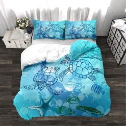 Lake Blue Turtle Bedding Set