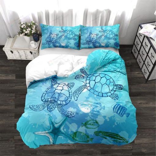 Lake Blue Turtle Bedding Set