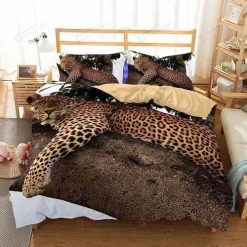 Leopard Blanket Pink Bedding Set