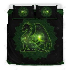 Lightning Dragon Galaxy Bedding Set